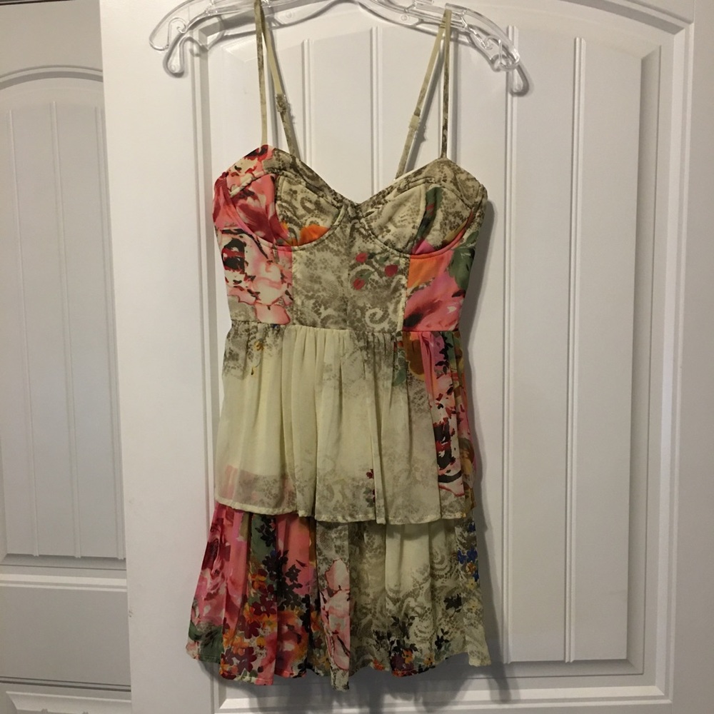 Multicolored spaghetti strap top